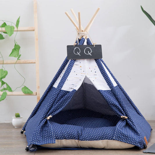 Stylish Canvas Pet Tent for Small and Medium Dogs