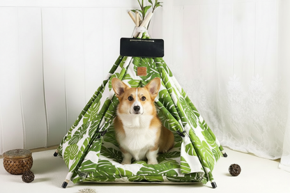 Plush Portable Pet Tent with Cushion