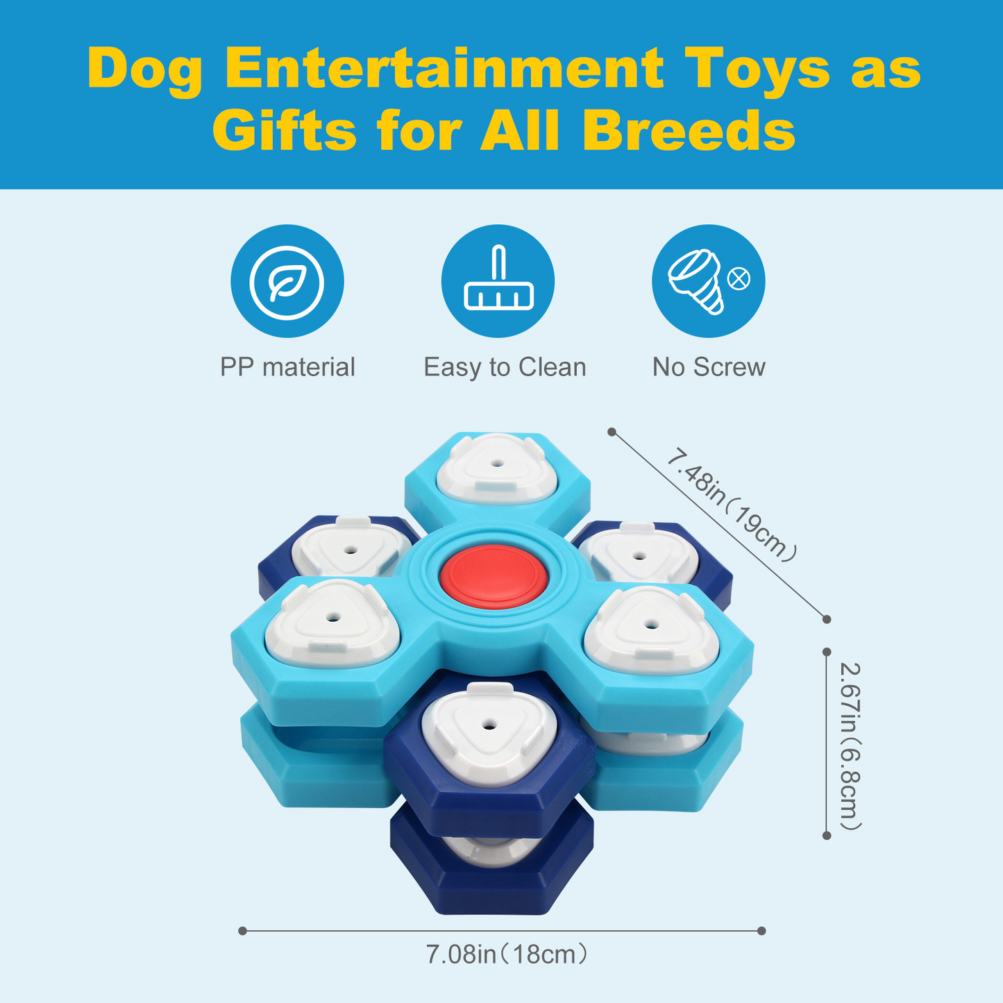 Stimulating Smart Dog Treat Puzzle Toy