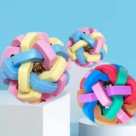 Decompression Colorful Bell Ball Toy for Dogs