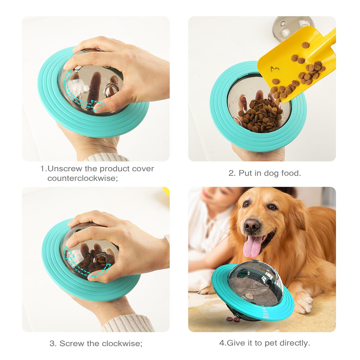 Rotating Disc Interactive Dog Toy