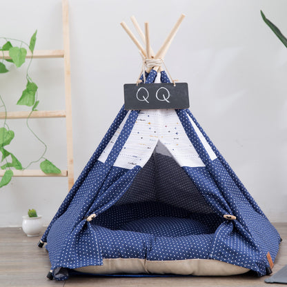 Stylish Canvas Pet Tent for Small and Medium Dogs