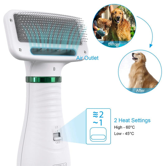 Portable  2 In 1 Dog Hair Dryer and comb